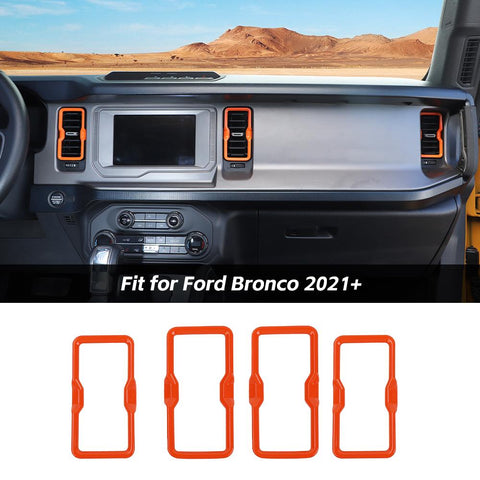 Air Conditioner Vent Outlet Decor Frame Trim Covers For Ford Bronco 2021+ Accessories | CheroCar