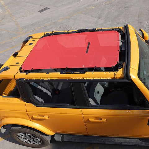 For 2021+ Ford Bronco Roof Insulation Net Mesh Bikini Top Sunshade Cover