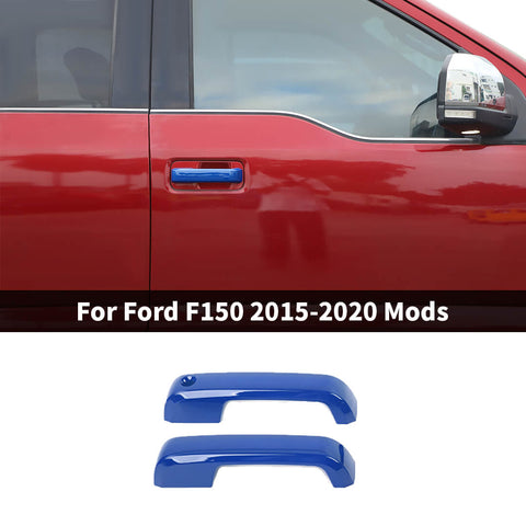 For 2015-2020 Ford F150 Exterior Car Door Handle Shell Cover Trim (2 pcs)