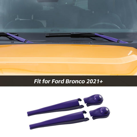 Front Windshield Rain Wiper Blade Cover Trim For Ford Bronco 2021+ Accessories | CheroCar