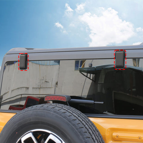 For 2021+ Ford Bronco Replacement Tailgate Liftgate Window Glass Hinge Trim Cover