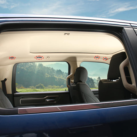 For 2018+ Dodge RAM Car Roof Horn Ring/Reading Light Trim Cover