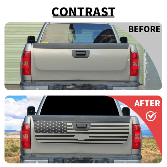 For 2007-2013 Chevy Silverado Rear Trunk Door Tailgate Sticker Trim Cover