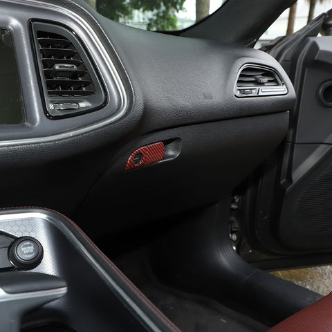 For 2015+ Dodge Challenger Interior Center Console Decor Cover Trim Kit