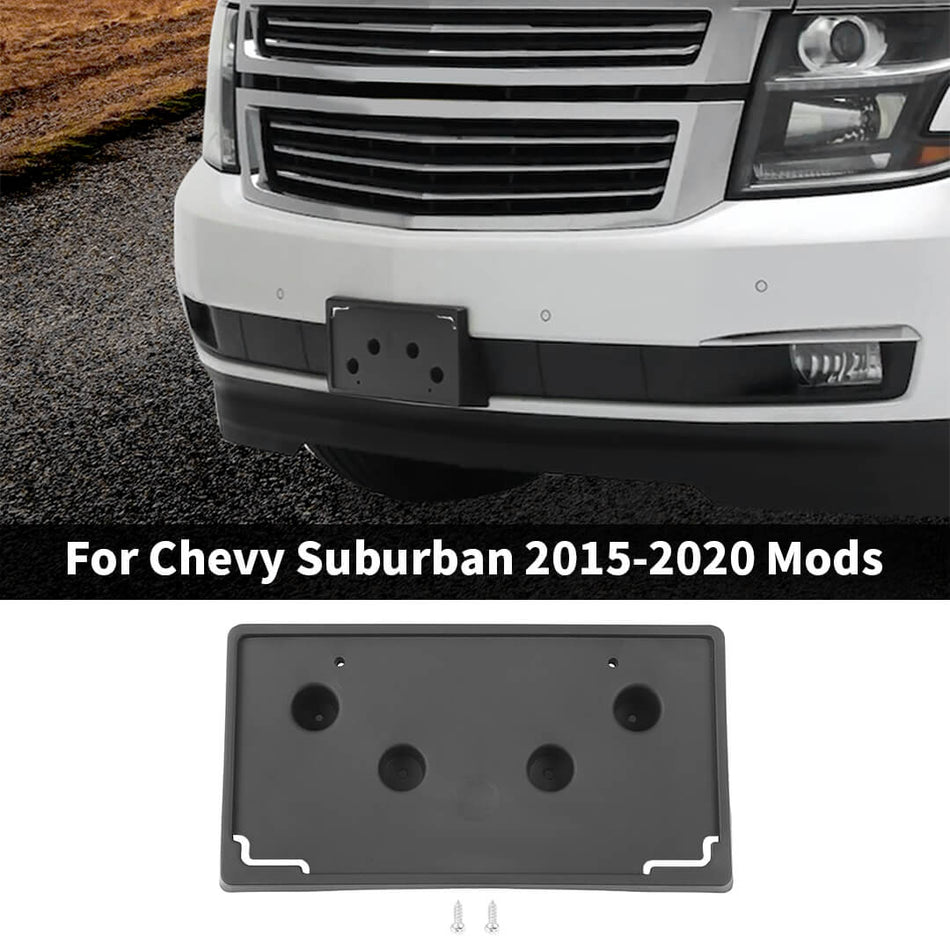 For 2015-2020 Chevy Suburban/Tahoe Front License Plate Tag Holder Bracket