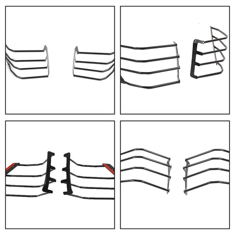 For 2014-2023 Toyota 4Runner Black Rear Tail Light Guard Cover Protect Trim