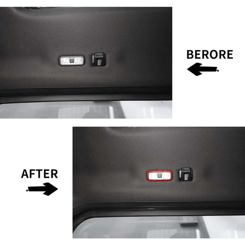 Rear Roof Reading Light Lamp Trim Bezel Decor For Ford F150 2015-2020 Accessories | CheroCar