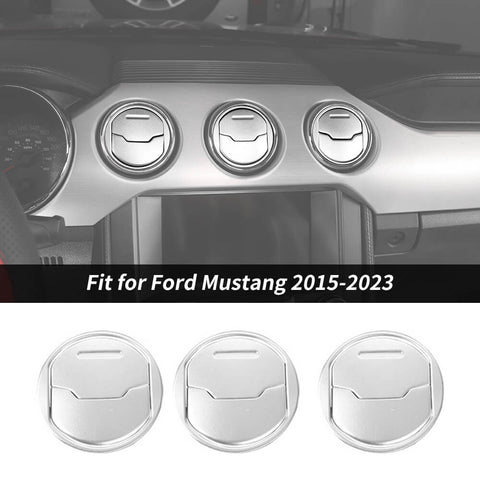 For 2015-2023 Ford Mustang Center Dashboard AC Air Vent Outlet Cover Trim Decor