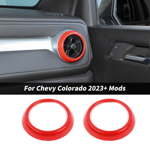 For 2023+ Chevy Colorado Center Console Air Vent Trim Ring Cover