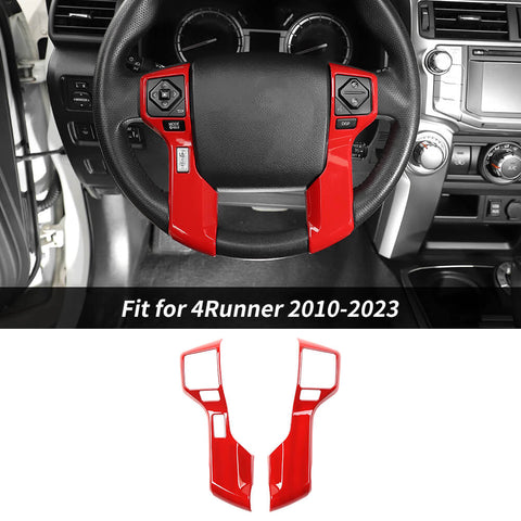 For 2010-2023 Toyota 4Runner Steering Wheel Cover Decor Trim Bezel Frame