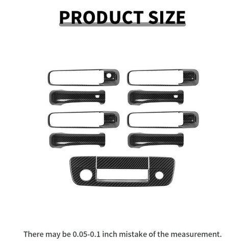 For 2009-2018 Dodge RAM Car Door Handle Rear Tailgate W/Keyhole Trim Cover