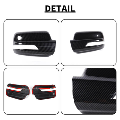 For 2018+ Dodge RAM Reverse Mirror Caps Shell Trim Cover