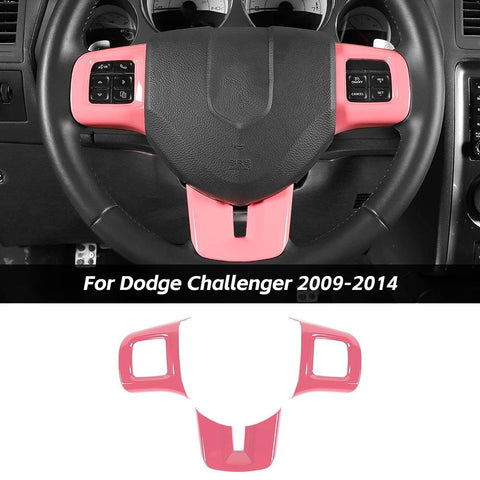 Steering Wheel Decor Cover Trim For Dodge Challenger & Charger & Durango & Dart 2009-2014 & Journey 2013+｜CheroCar