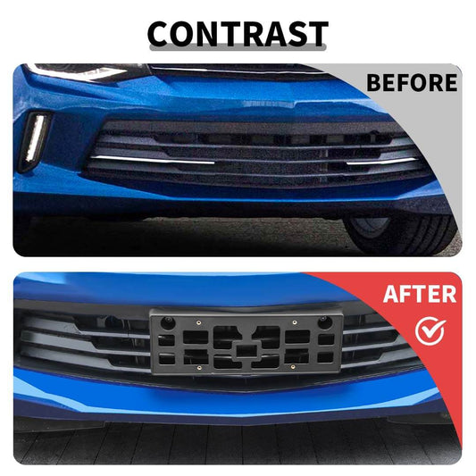 For 2016+ Chevy Camaro Front Bumper Mount License Plate Bracket Holder Frame