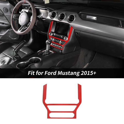 Multimedia Central Control Panel Cover Bezel For Ford Mustang 2015+ Accessories | CheroCar