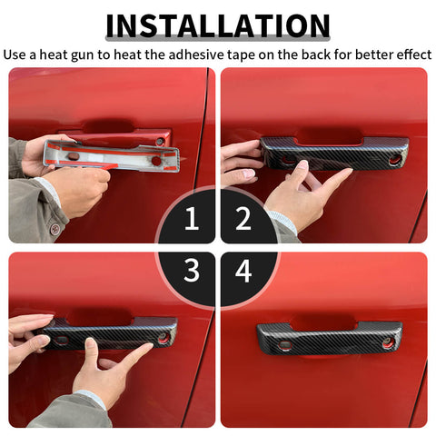 For 2021+ Ford F150 Rearview Mirror Shell Door Handle Cover Trim