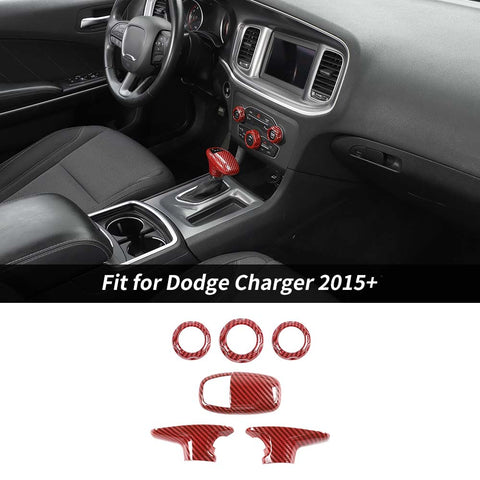 Gear Lever Trim/Air Conditioner Switch Panel Trim For Dodge Charger/Challenger 2015+ Accessories | CheroCar