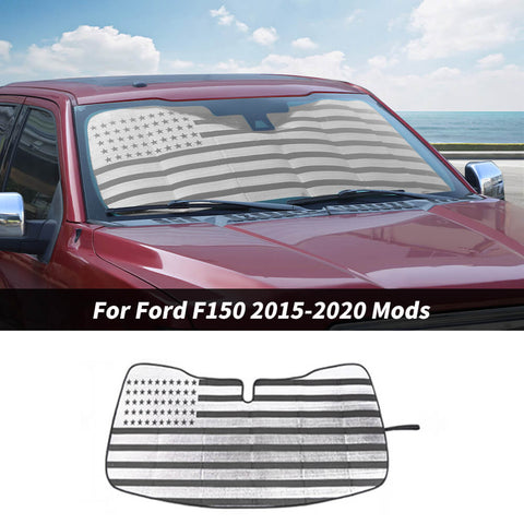 For 2015-2020 Ford F150 Front Window Sun Shade Foldable Sun Visor