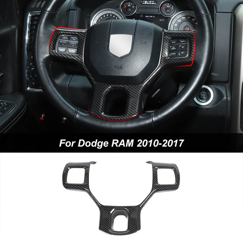 For 2010-2017 Dodge Ram Steering Wheel Panel Trim Cover Decor