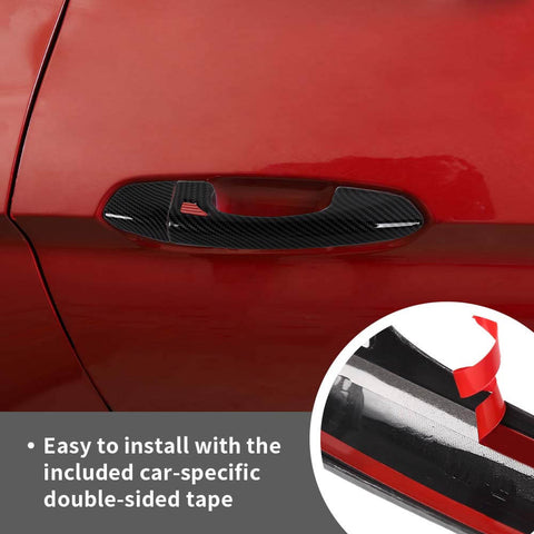 For 2015-2023 Ford Mustang Car Door Handle Cover Trim Overlay Shell