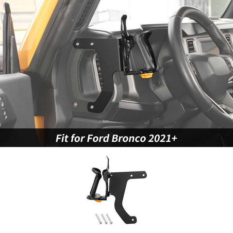 For 2021+ Ford Bronco Left Side Front A Pillar Handle Water Cup Holder Mount