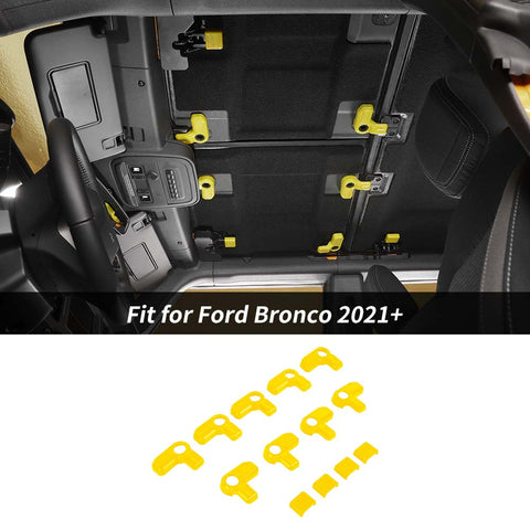 For 2021+Ford Bronco 4-Door 9 x Hardtop Release Open Switch Cover Trim