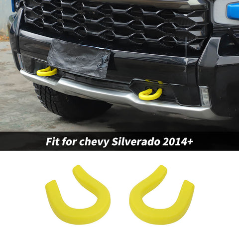 For 2014+ Chevy Silverado/GMC SIERRA Front Trailer Bumper Track Tow Hook Protector Cover