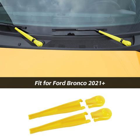 Front Windshield Rain Wiper Blade Cover Trim For Ford Bronco 2021+ Accessories | CheroCar