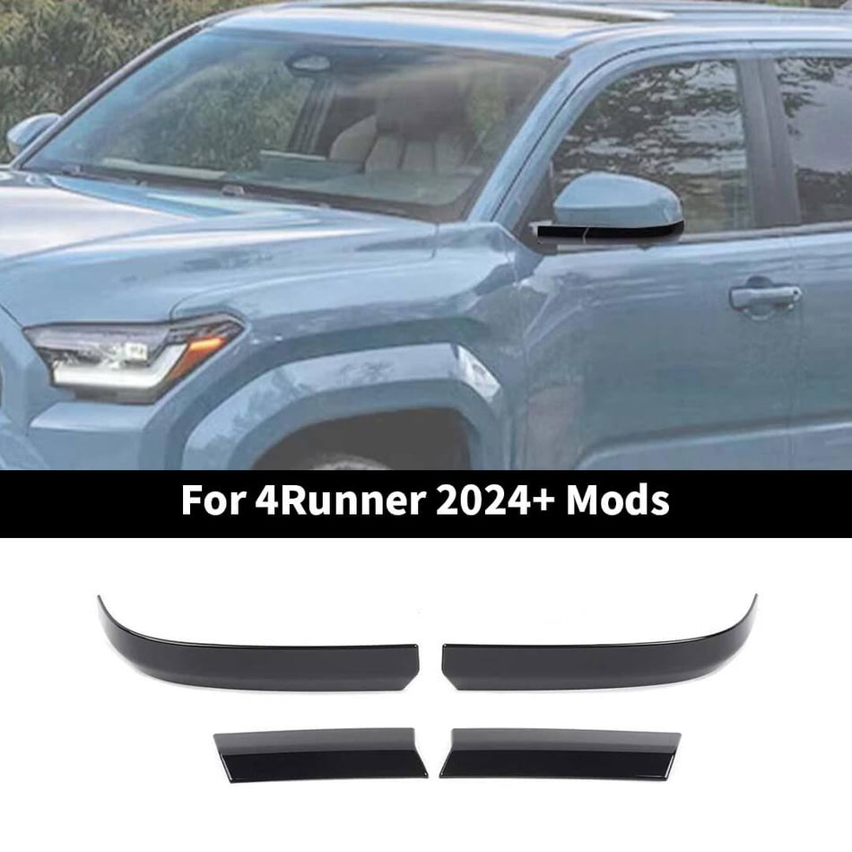 For 2024+ 4Runner Side Door Rearview Mirror Base Decor Cover Trim (4 pcs)