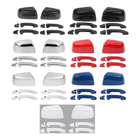 For 2014-2022 Chevy Colorado/GMC Canyon 10 x Rearview Side Mirror Door Handle Cover Trim
