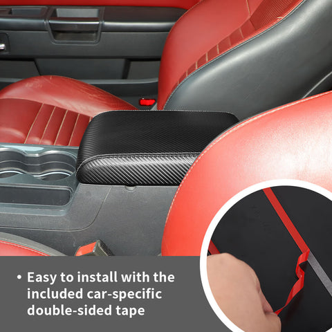 For 2009-2014 Dodge Challenger Leather Center Console Armrest Box Panel Trim Cover