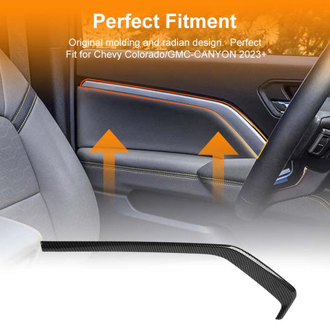 For 2023+ Chevy Colorado & GMC Canyon Interior Door Panel Strip Trim