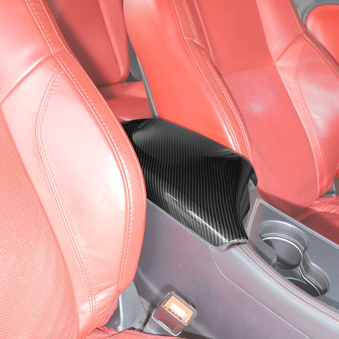 For 2015+ Dodge Challenger Console Armrest Box Panel Cover Trim Decor