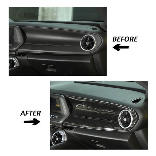 For 2016+ Chevy Camaro Center Console Co-pilot Dashboard Panel Cover Trim