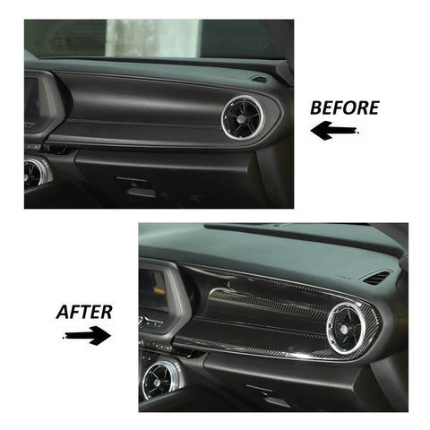 For 2016+ Chevy Camaro Center Console Co-pilot Dashboard Panel Cover Trim