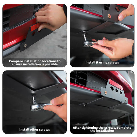 For 2024+ Ford Mustang Front License Plate Frame License Mount Holder