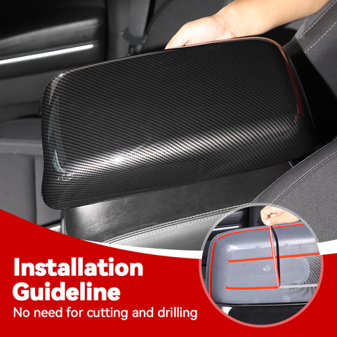 For 2011+ Dodge Charger/Chrysler 300C Armrest Box Panel Decor Trim Cover