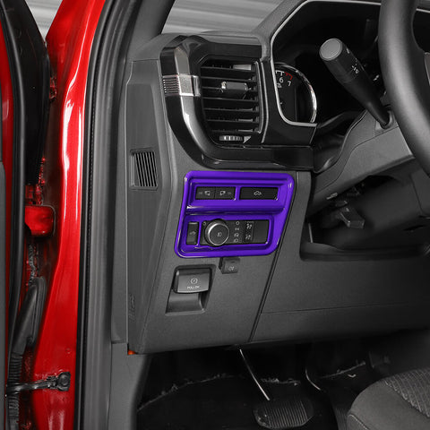 For 2021+ Ford F150 31 x Inner Center Console & Car Door Cover Trim Kit 4 Door Purple