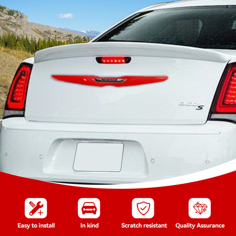 For 2011+ Chrysler 300/300C Rear Car Logo Protect Decor Cover Trim Bezel