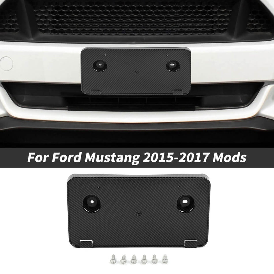 For 2015-2017 Ford Mustang Front Mount License Plate Tag Holder Screws Set