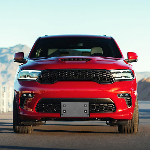 For 2021+ Dodge Durango Front License Plate Bracket Panel Bezel