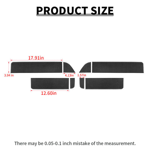 For 2009-2014 Ford F150 Raptor Interior Side Door Cover Stickers Trim