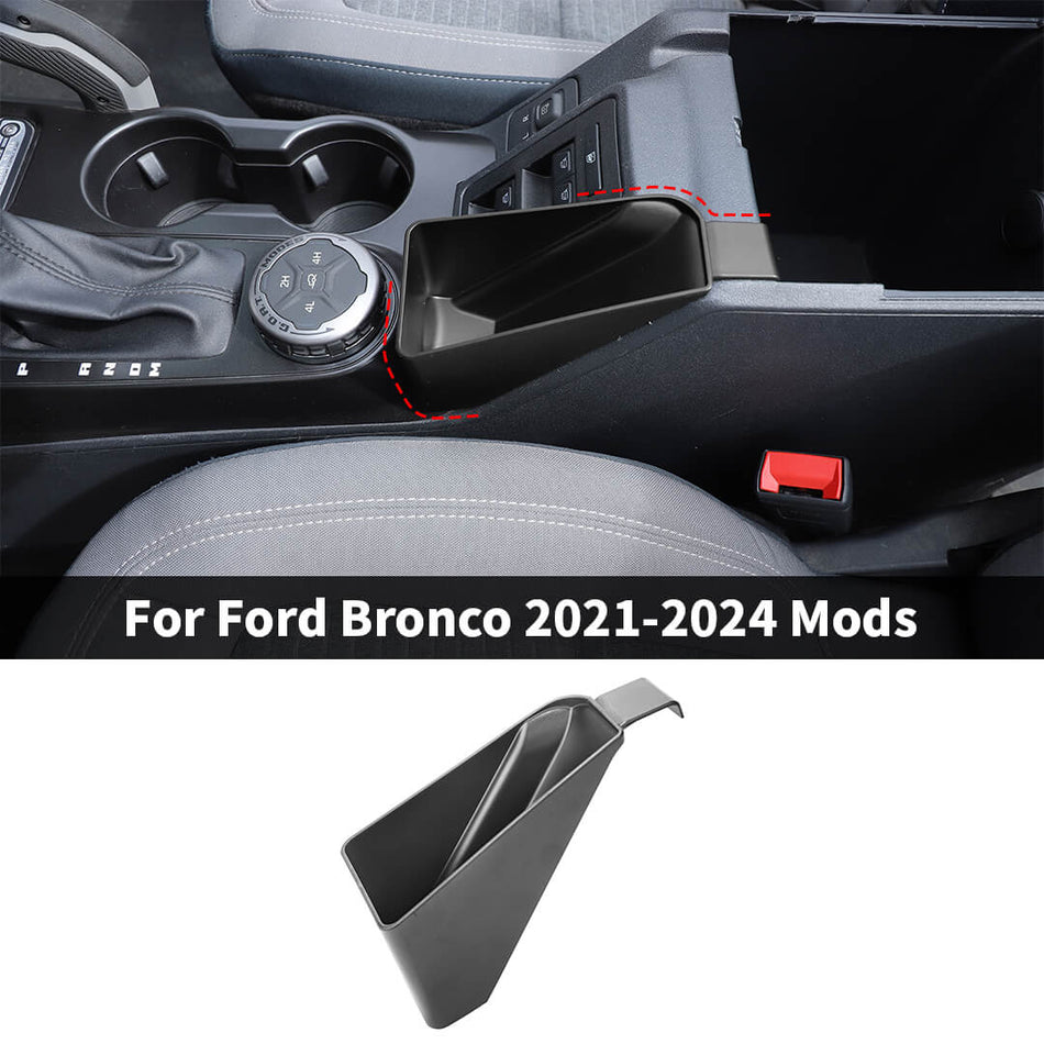 For 2021-2024 Ford Bronco Interior Front Center Armrest Box External Storage Box