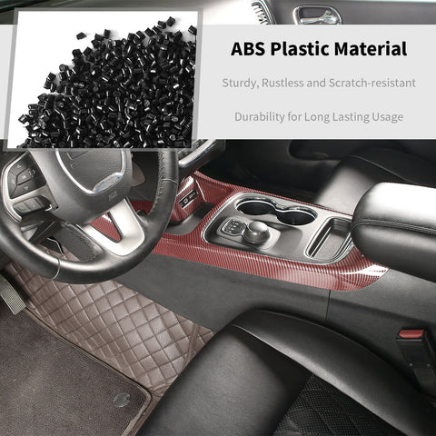 For 2014-2020 Dodge Durango Center Console Gear Shift Panel Cover Trim