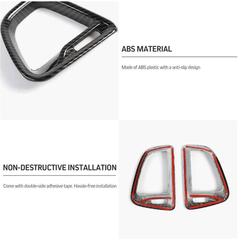 For 2015+ Dodge Challenger Interior Center Console Dash Trim Cover Kit