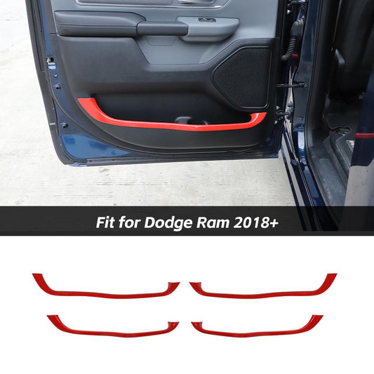 Front+Rear Door Storage Compartment Trim For Dodge Ram 2018+ Accessories | CheroCar