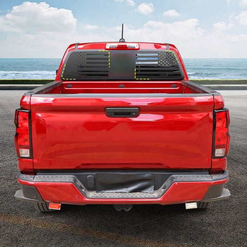 For 2023+ Chevy Colorado/GMC-CANYON Rear Window Glass Decal Sticker Trim Cover