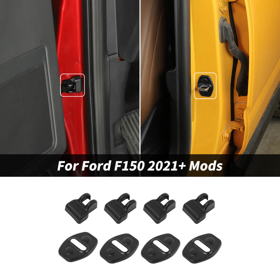 For 2021+ Ford F150/Bronco Sport Door Stopper Lock Buckle Protector Trim Set