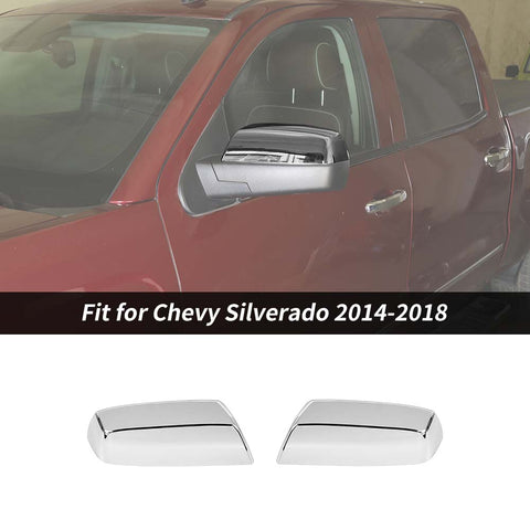 Side Rearview Mirror Decor Cover Trim For Chevy Silverado/GMC Sierra 2014-2018 Accessories | CheroCar