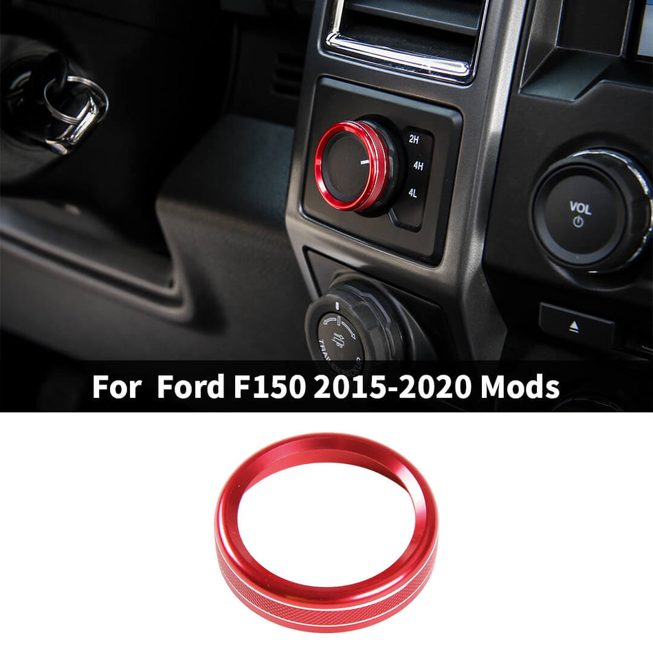 For 2015-2020 Ford F150 Interior Center Console 2015-2020 F150 Four-Wheel Drive Switch Cover Trim Ring